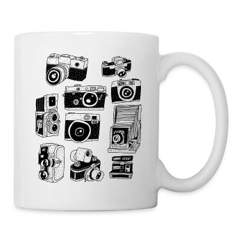 Caméras antiques vintage - Mug blanc - blanc - Droite