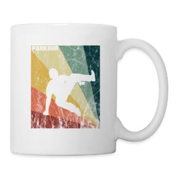 Parkour Freerunning Traceur Parcour Urban Geschenk - Tasse - Weiß - Rechts