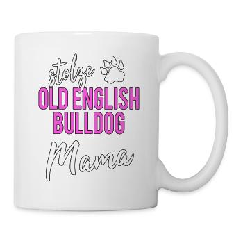 Cadeau de la CEO de vieux bulldog anglais Mum Pride à la CEO - Mug blanc - blanc - Droite
