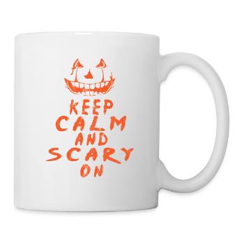 Octover d'Halloween Garder le calme Scarry - Mug blanc - blanc - Droite