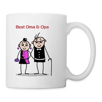 Best Oma & Opa - Tasse - Weiß - Rechts