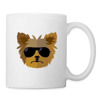 Yorkie - Tasse - Weiß - Rechts