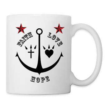 Faith love hope - Mug blanc - blanc - Droite