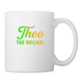 Mein Name ist Theo T-Shirt Vorname Kind - Tasse - Weiß - Rechts