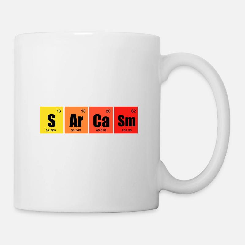 SARCASM - Die hauptsächlichen Elemente von Humor - Tasse - Weiß