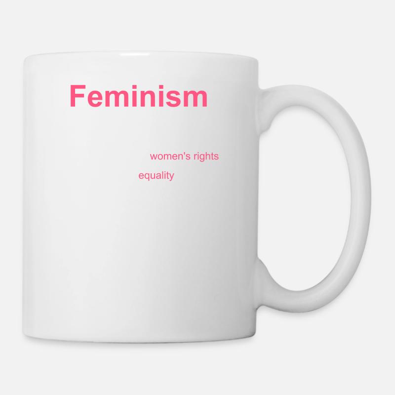 Progressive intersektionale Feminismusdefinition - Tasse - Weiß