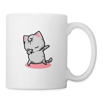 Chat Kawaii Dab - Mug blanc - blanc - Droite
