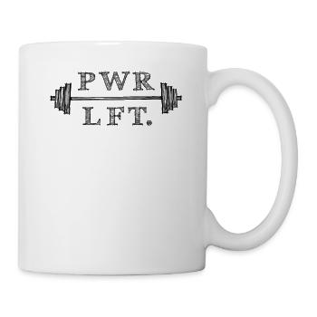 Cool Powerlifting Squat Deadlift Benchpress Gym - Mug blanc - blanc - Droite