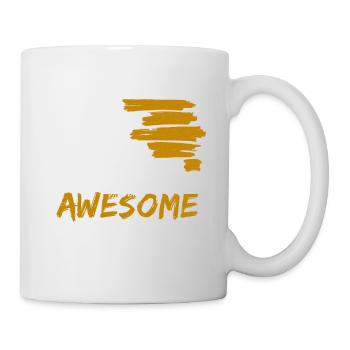 Funny 10 Years Of Being Awesome - Tasse - Weiß - Rechts