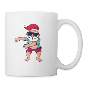 Danse du père Noël en été - Mug blanc - blanc - Droite