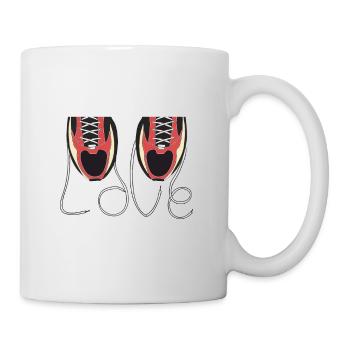 Love Running - Tasse - Weiß - Rechts
