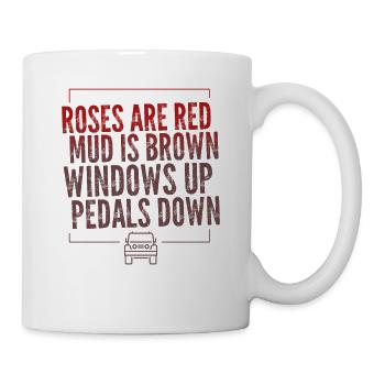 Lustiges Geländewagen Offroad Auto 4x4 Geschenk - Tasse - Weiß - Rechts