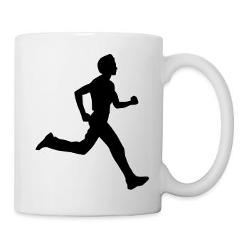 running male - Mug blanc - blanc - Droite