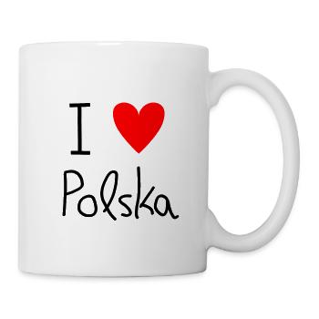 J'aime polska - Mug blanc - blanc - Droite