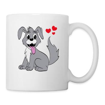 Cute dog - Mug - white - Right