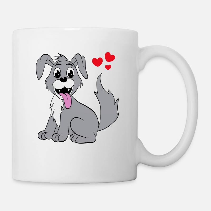 Chien mignon - Mug blanc - blanc