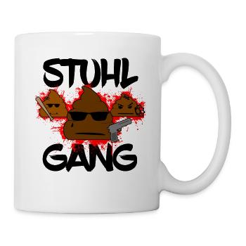 Shit stool shit feces pile word joke funny - Mug - white - Right