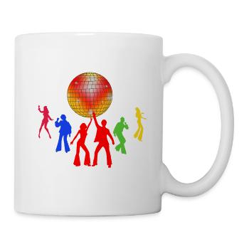 Disco old times beautiful memories gift idea - Mug - white - Right