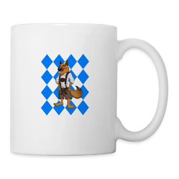 Wiesn Bavarian Flag Dog Gift - Mug - white - Right