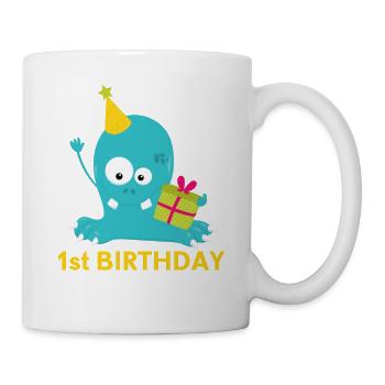 1er anniversaire - Mug blanc - blanc - Droite