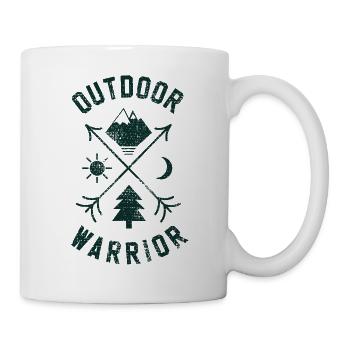 Mountains sun forest moon - Mug - white - Right