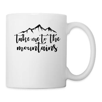 Berge - Tasse - Weiß - Rechts