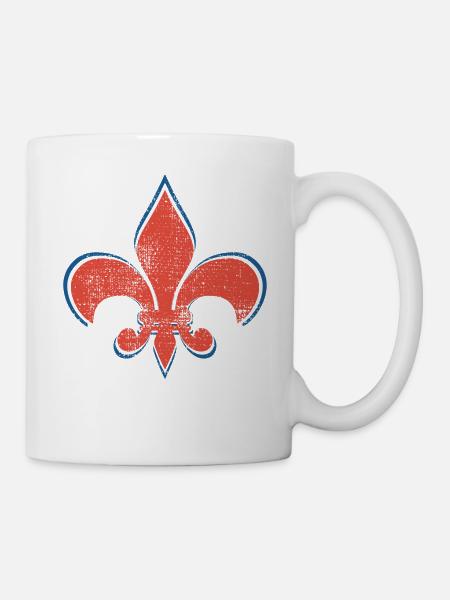 FLEUR DE LIS SHIRT - Tasse - Weiß