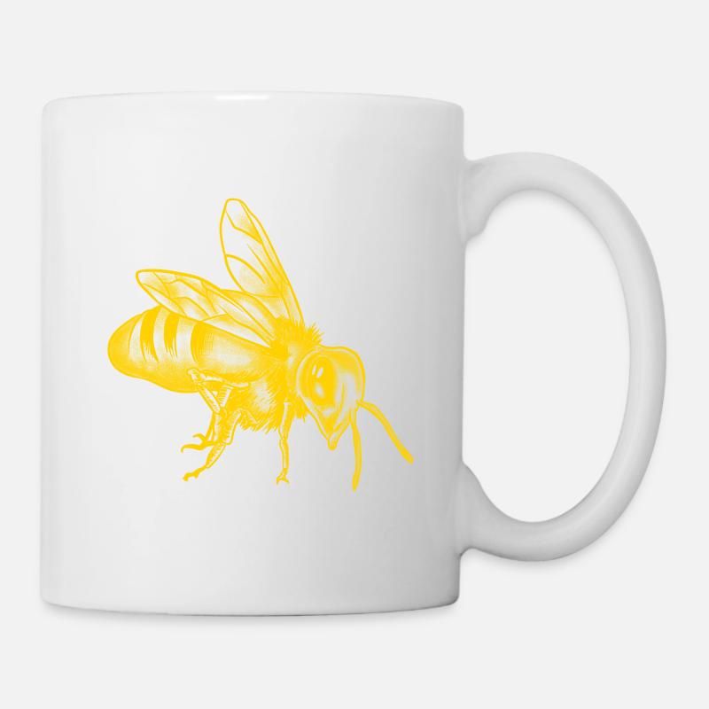 Honigbiene - Tasse - Weiß