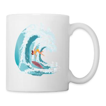 RIDE THE WAVE! - Mug blanc - blanc - Droite