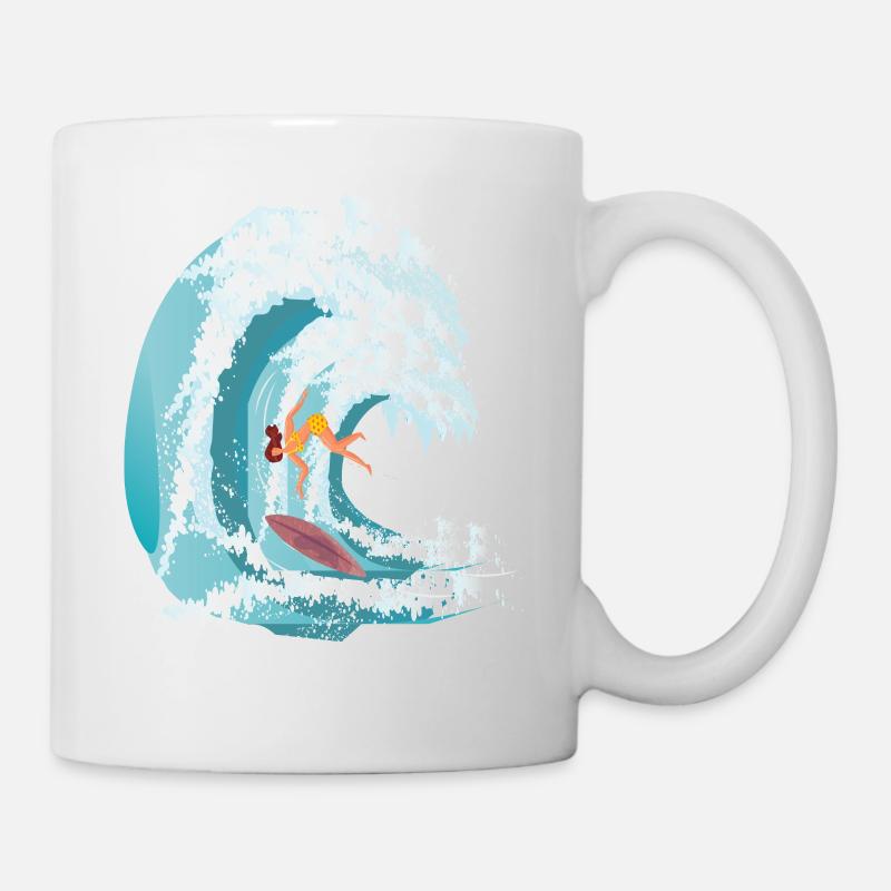 RIDE THE WAVE! - Mug blanc - blanc