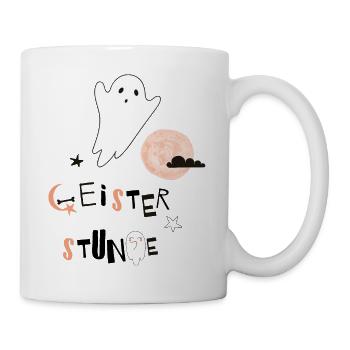 Ghost Hour Halloween Moon Scary Star Gift - Mug - white - Right