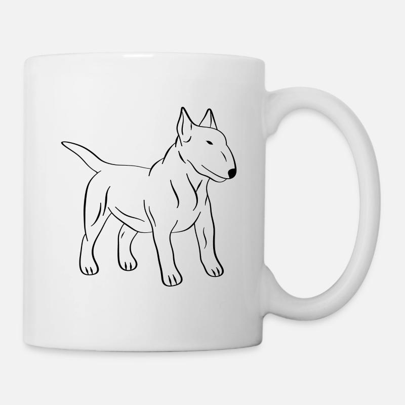 bull-terrier - Mug blanc - blanc