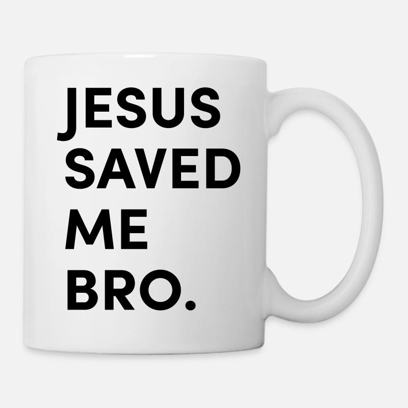 Jésus m'a sauvé mon frère - Mug blanc - blanc