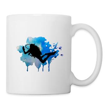 Diver Diving Diving T Shirt - Mug - white - Right