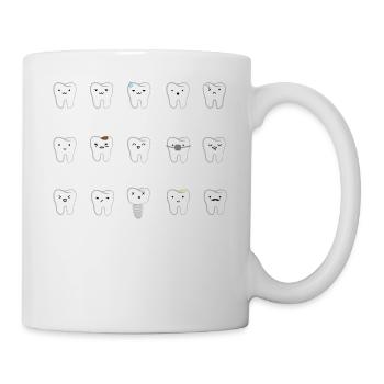 Dentist - Dentist T-shirt - saying - Teeth - Mug - white - Right
