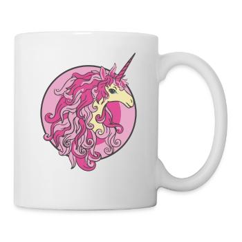 Belle Licorne - Mug blanc - blanc - Droite