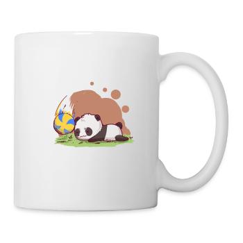 Volleyball Panda Pandabär Volleyballer Ballsport - Tasse - Weiß - Rechts