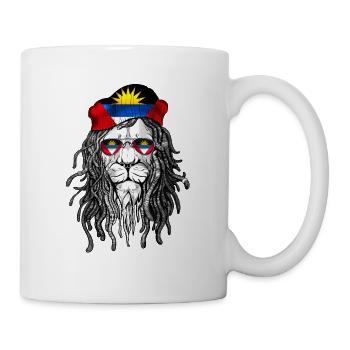 Antigua and Barbuda Lion Cool glasses pride - Mug - white - Right