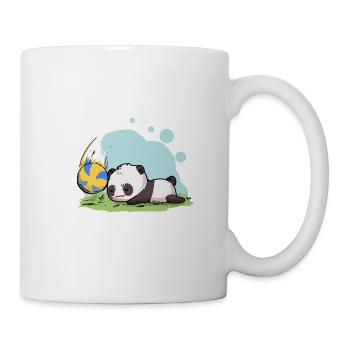 Panda Volleyball - Tasse - Weiß - Rechts