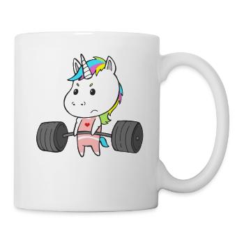 Einhorn Training Workout Krafttraining für Frauen - Tasse - Weiß - Rechts