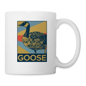 Gans Wildgans - Tasse - Weiß - Rechts