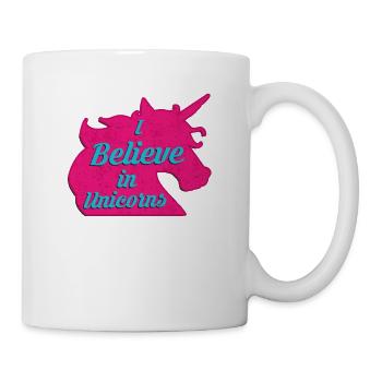 Je crois aux licornes - Mug blanc - blanc - Droite