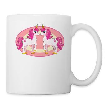 Jumeaux De Licorne - Mug blanc - blanc - Droite