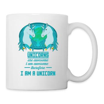 Les licornes sont géniales - Mug blanc - blanc - Droite