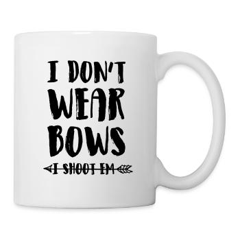 Je ne porte pas de cadeau d'arcs - Mug blanc - blanc - Droite