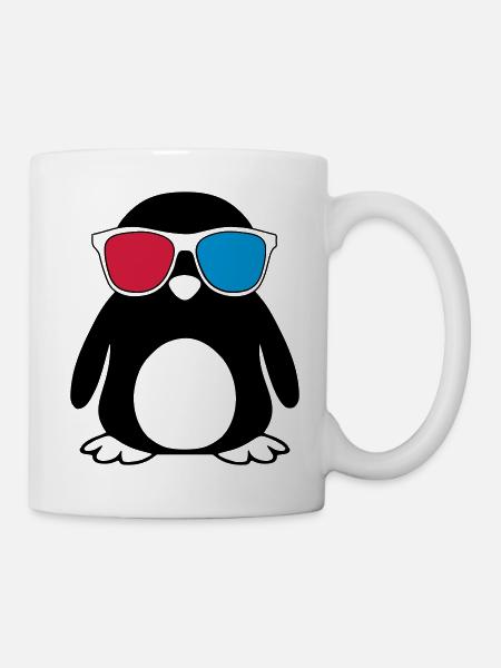 Swaggy Penguin - Mug blanc - blanc