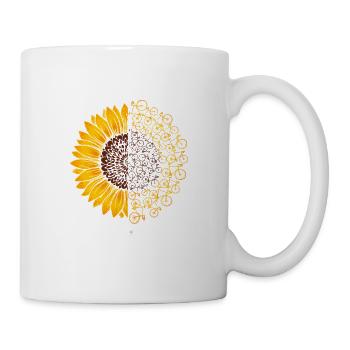 Sunflower Bicycle Sunflower Bicycle Gift - Mug - white - Right