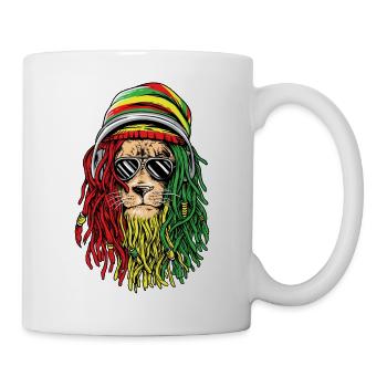 Lion Reggae - Tasse - Weiß - Rechts