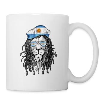 Argentina Lion Cool glasses pride - Mug - white - Right