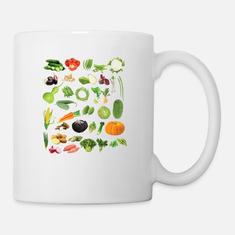 Toutes sortes de légumes - Mug blanc - blanc